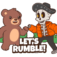 Lets Go Fight Sticker by BEARISH