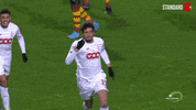 Football Celebration GIF by Standard de Liège