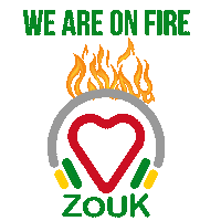 On Fire Sticker by Visual Beesy