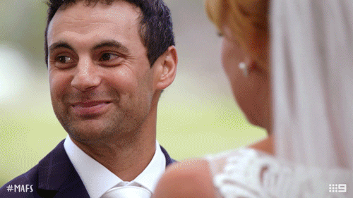 excited channel 9 GIF by Married At First Sight Australia
