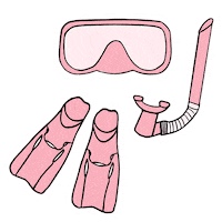 Pink Mask Sticker by Hamilton Princess, Bermuda, A Fairmont Managed Hotel