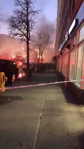 Large Blaze Draws Firefighter Response in Manhattan's East Village