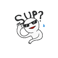 Whats Up Hello Sticker