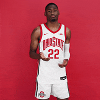College Basketball Shrug GIF by Ohio State Athletics