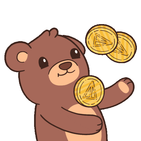 Need More Teddy Bear Sticker by BEARISH