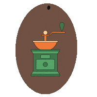 Shadrina_illustrator coffee cup coffetime lavazza Sticker