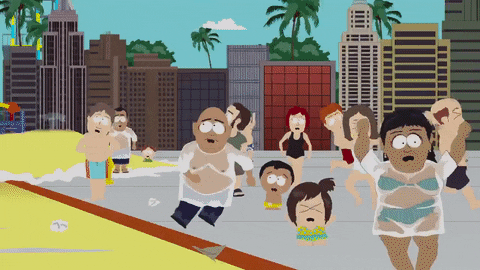flooding running GIF by South Park 
