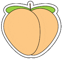 peach Sticker by Cosmopolitan