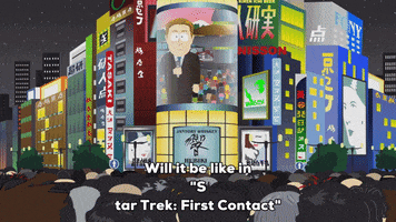 speaking large screen GIF by South Park 