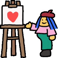 In Love Art Sticker by Ruppert Tellac