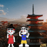Japanese Temple GIF by Zhotcita