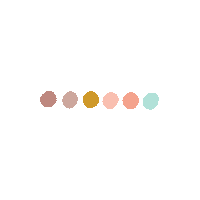 Miniland_Dolls dots circles palette neutral Sticker