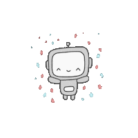 wobotandfriends celebrate robot confetti wobot Sticker