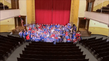 Buffalo Students Cheer on Bills Ahead of Game Against Houston