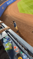 'Are You Alright?': Fan Stands in Outfield During Mets-Giants Game