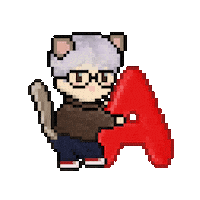 Happy Birthday Pixel Sticker