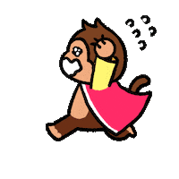 Run Scream Sticker by Chimpers