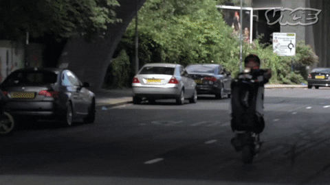 motorcycle deal with it GIF by VICE Media Spain