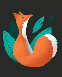 Pretty_little_skaters fox orange blinking foxes GIF