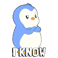 I Know Yes Sticker by Pudgy Penguins