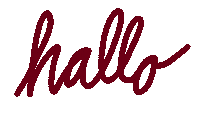 Lettering Hello Sticker