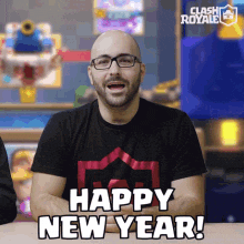 Happy New Year Reaction Gifs GIF by Clash Royale