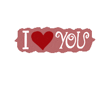 I Love You Hearts Sticker by Neeryletters