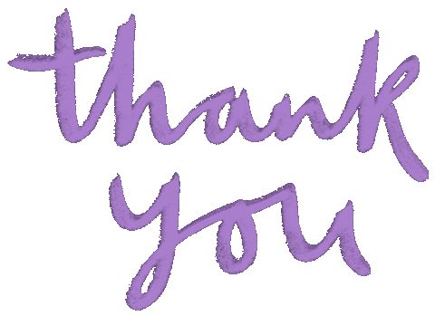 Thanks Thank You Sticker by Louisa Taylor Studio