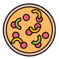 Pizza Spinning Sticker