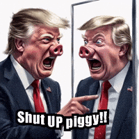 Trump Shut Up GIF by Maryanne Chisholm - MCArtist