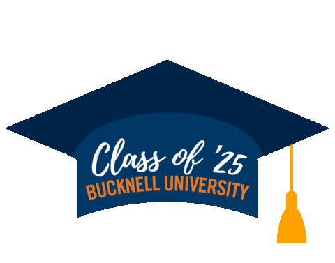 Celebration Hat Sticker by Bucknell University