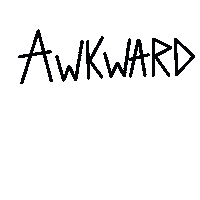 Awkward Sticker