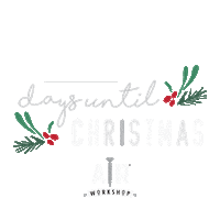 Count Down Christmas Sticker by Anders Ruff Workshop