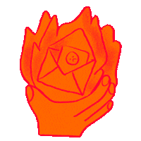 Illustration Fire Sticker by grandmachin