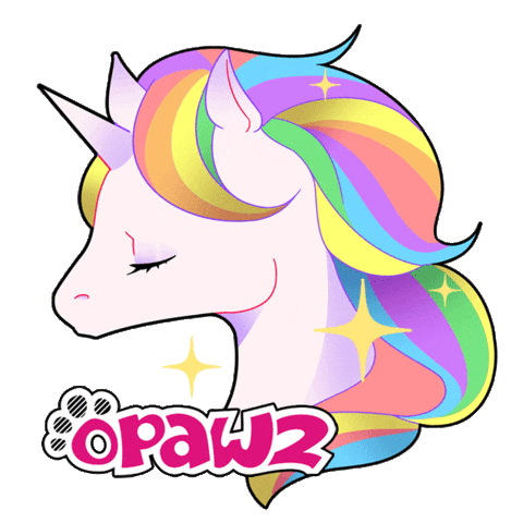 Rainbow Unicorn Sticker by OPAWZ