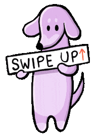Swipe Up Wiener Dog Sticker by Stefanie Shank