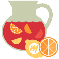 Red Wine Orange Sticker by Mad Men Marketing