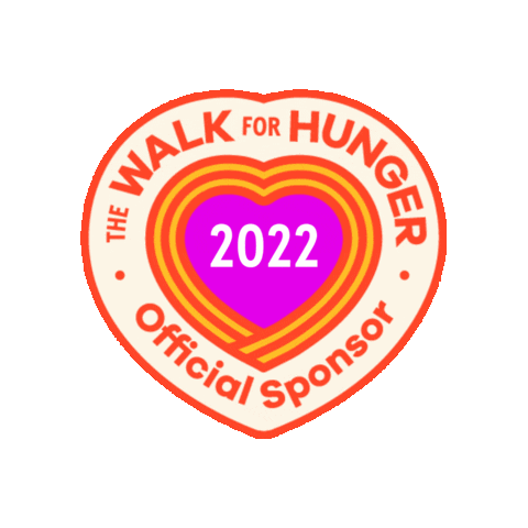 Project_Bread heart food walk support Sticker