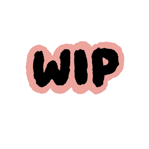 severedghost pink text work wip Sticker