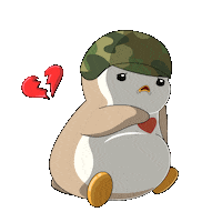 Why Me No Sticker by Pudgy Penguins