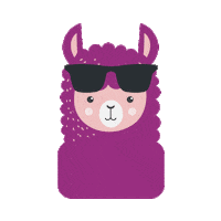 Boss Llama Sticker by Axiata