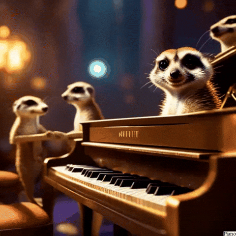Cats Piano GIF by Gallery.fm