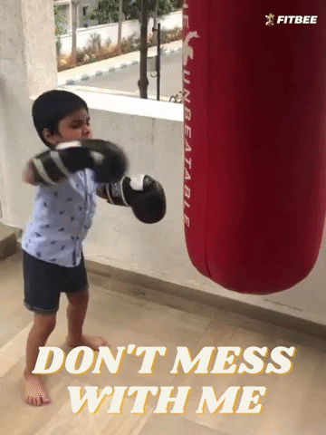fitbee giphygifmaker fight boxing kid GIF