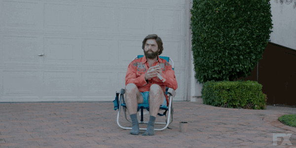 mad zach galifianakis GIF by BasketsFX