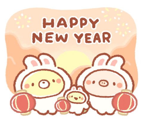 New Year Yearoftherabbit GIF by BREAD TREE