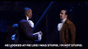Im Not Stupid Lin Manuel Miranda GIF by Harborne Web Design Ltd