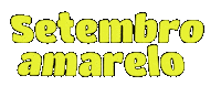 Setembro Amarelo Sticker