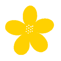 lanalande flower yellow shining keepshining Sticker