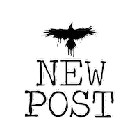 Black And White Logo Sticker by Hydrus Poetry