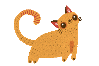 Cat Eyes Sticker by Maria Jose Da Luz